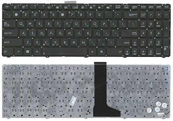 Клавиатура для ноутбука Asus U56E черная, без рамки