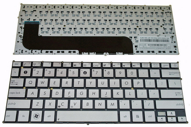 Клавиатура Asus UX21E серебряная  