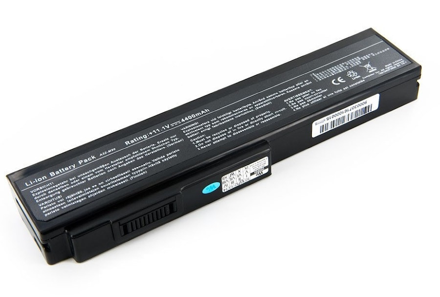 Аккумулятор для Asus M50, M51, M60, G50, G51, G60VX, VX5, L50, X55, X57, N43S, N50, N52, N53, N61, (A32-M50), 58Wh, 5200mAh, 11.1V, OEM