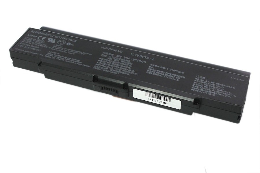 Аккумулятор ноутбука Sony VGN-AR, VGN-NR, VGN-SZ, BPS9, 5200mAh, 11.1V черный
