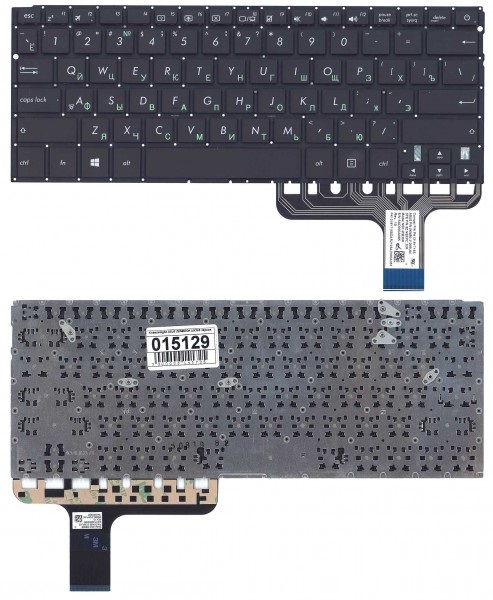 Клавиатура Asus UX305, UX302L, UX302LA, UX302LG черная, без рамки  