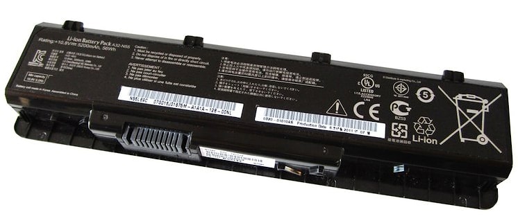 Аккумулятор для ноутбука (батарея) Asus N45, N55, N75 Series. 10.8V 4400mAh PN: A32-N45, A32-N55