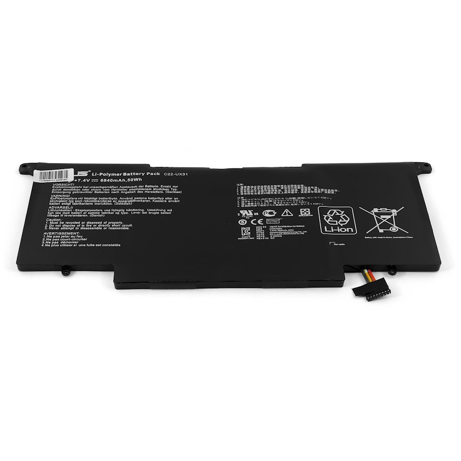 Аккумулятор для ноутбука (батарея) Asus Zenbook UX31 Series. 7.4V 6840mAh. PN: C22-UX31