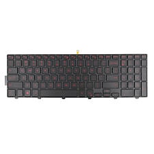 Клавиатура для ноутбука Dell Inspiron G3 15-5565, 15-5570, 15-7566, 17-5775, 15-3579, 14 Gaming 7566, 7567 черная, кнопки красные, с подсветкой
