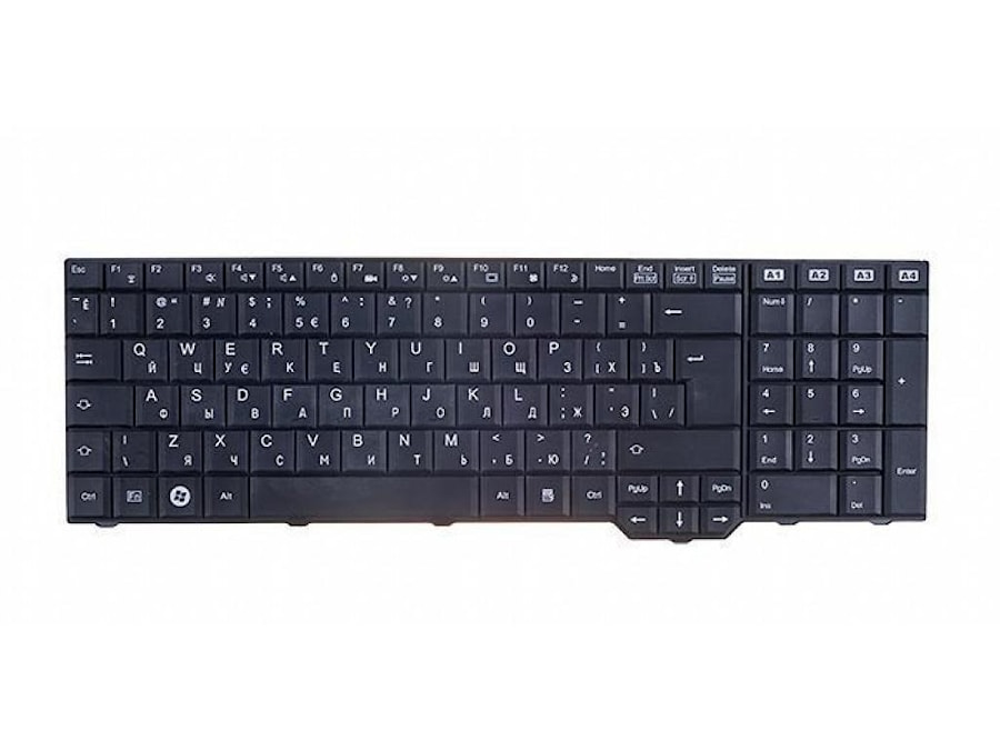 Клавиатура для ноутбука Fujitsu Amilo XA3520, XA3530, Pi3625, LI3610, LI3910, XI3650, XI3670 черная