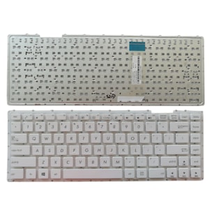 Клавиатура для ноутбука Asus X451C X451CA X451M X451MA X451MAV A453 X453 X453M X453MA X453S X453SA белая, без рамки