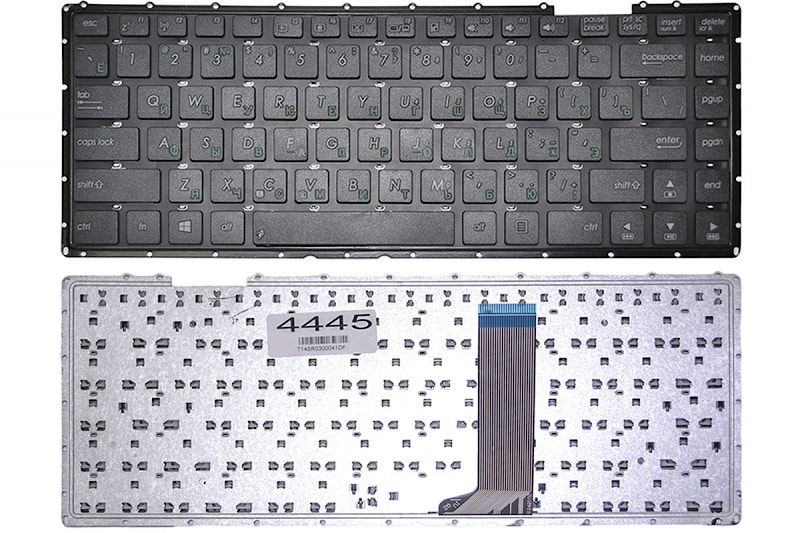 Клавиатура для ноутбука Asus X451 черная, без рамки