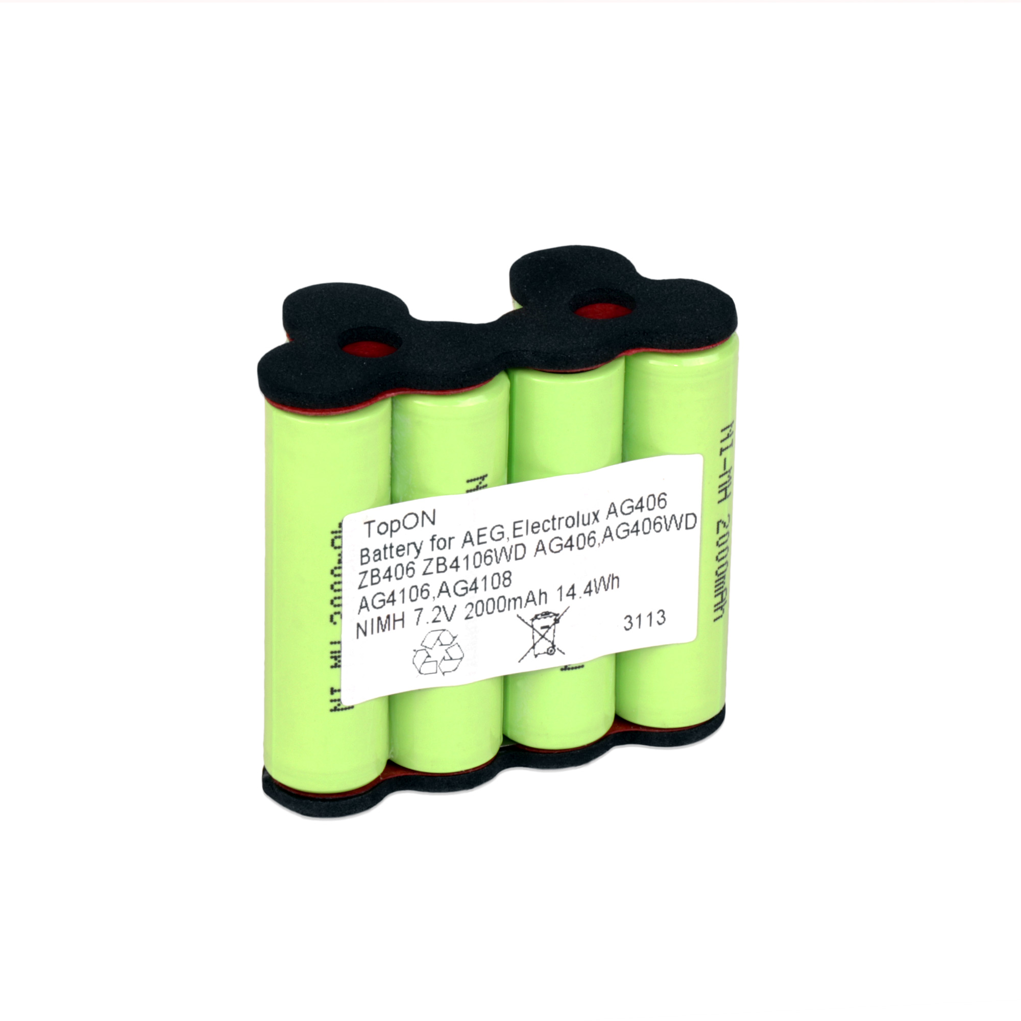 Аккумулятор для робота-пылесоса AEG, Electrolux AG406, ZB406 7.2V 2.0Ah (Li-ion) PN: CS-AGX406VX  