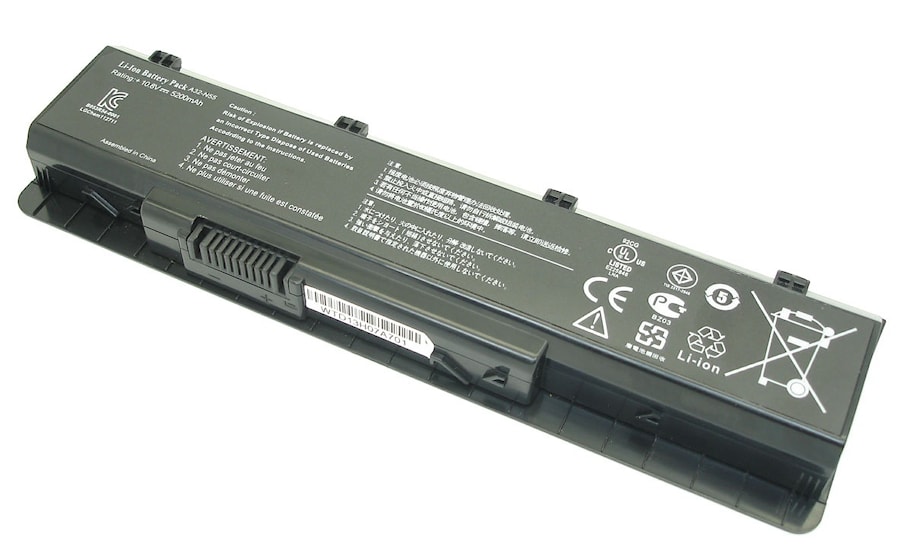 Аккумулятор для Asus N45, N55, N75, (A32-N55), 56Wh, 5200mAh, 10.8V