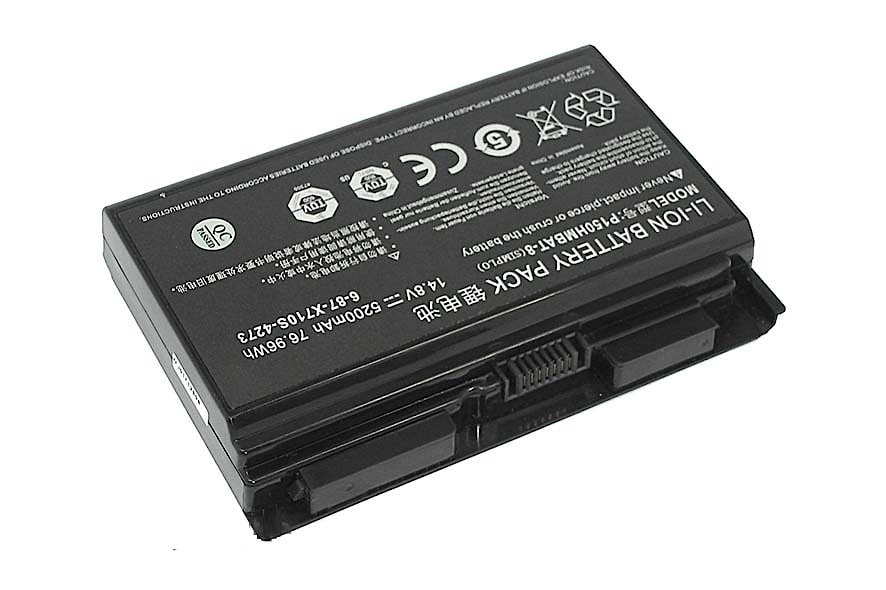 Аккумулятор для Clevo P150HMBAT-8 (X710S), P170, 76.96Wh, 5200mAh, 14.8V