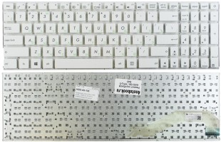 Клавиатура Asus X540, R540, X540L, X540LA, X540CA, X540SA белая, без рамки  