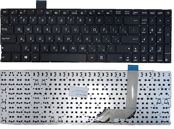 Клавиатура Asus X542, A542, K542 черная без рамки