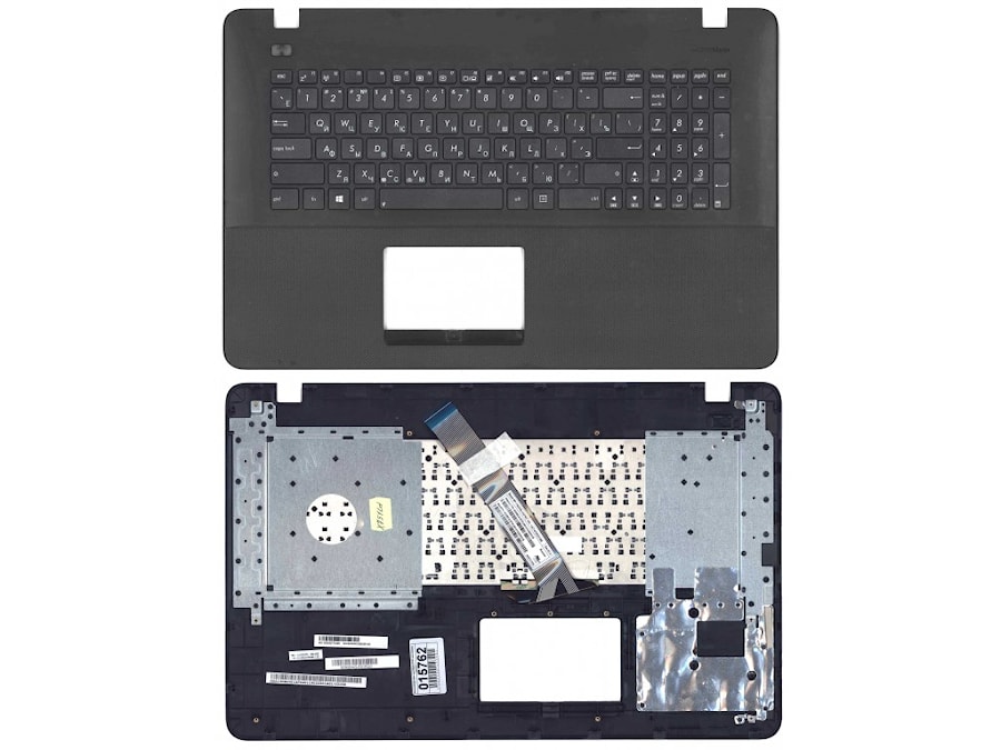 Клавиатура для ноутбука Asus X751, X751LB, X751LJ, X751MA, X751L, X751LD, X751LAV, X751M черная, с черной верхней панелью