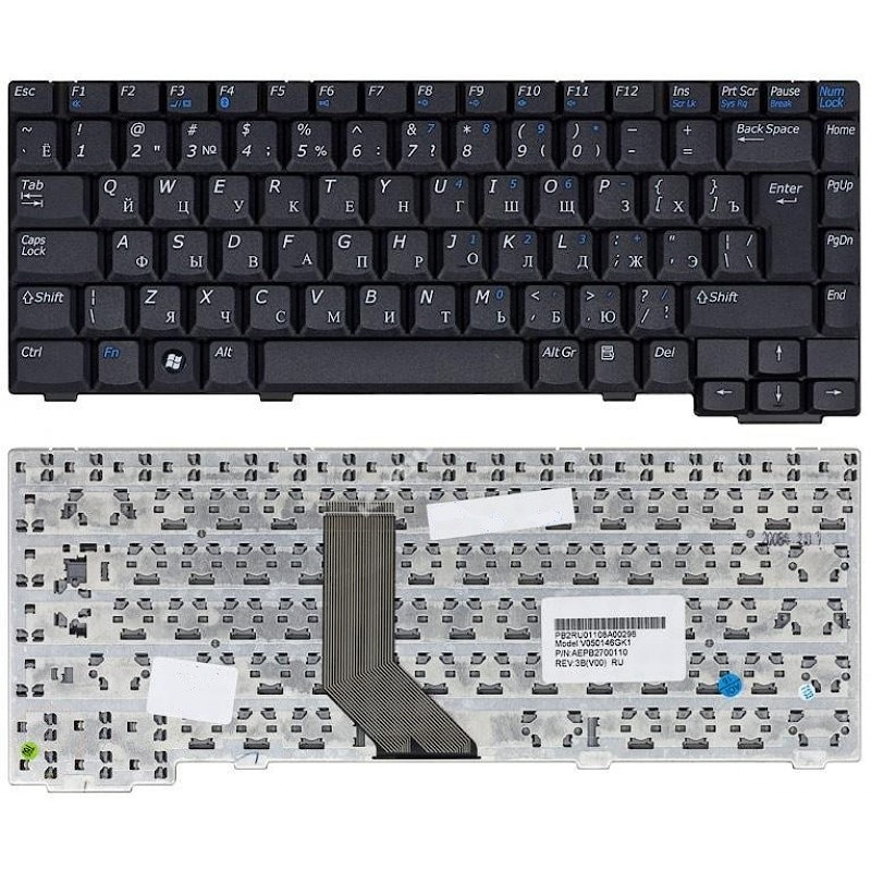 Клавиатура для ноутбука Clevo M350B, M350C, M360B; Benq Joybook R56 черная