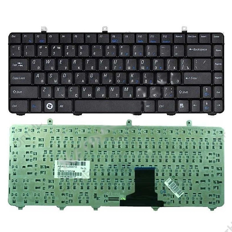 Клавиатура для ноутбука Dell Studio 1450, XPS L401, L501 черная, большой Enter