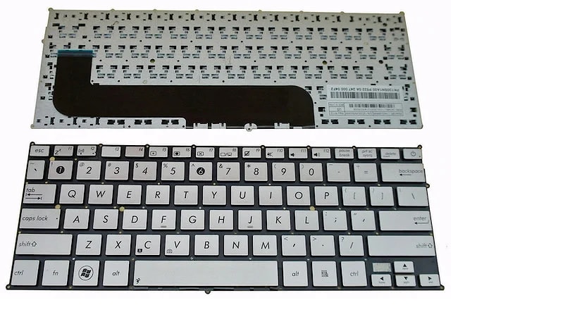 Клавиатура для ноутбука Asus UX31, UX31A серебряная