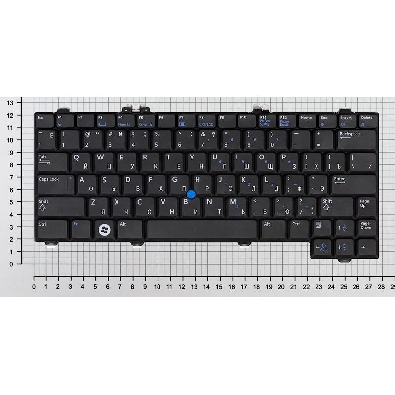 Клавиатура для ноутбука Dell Latitude XT, XT2 черная, с подсветкой