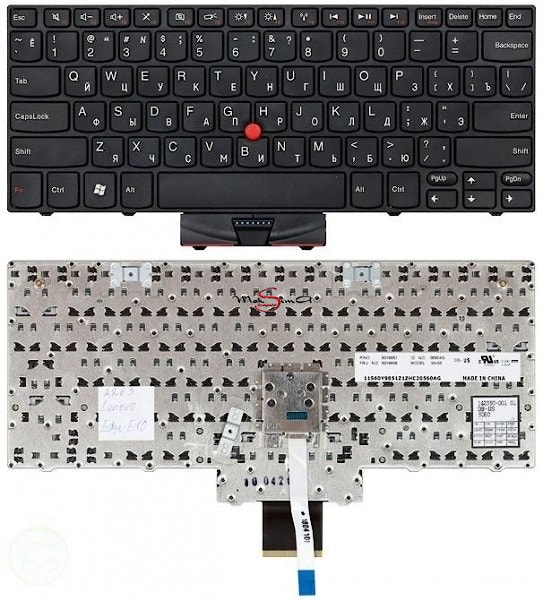 Клавиатура для ноутбука Lenovo ThinkPad Edge E10, X100, X100E, X120E черная, с джойстиком