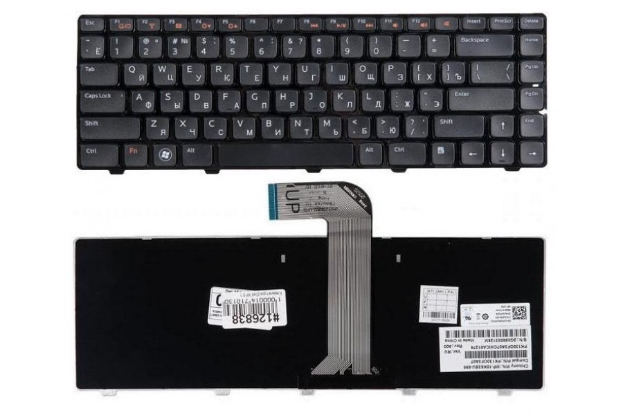 Клавиатура для ноутбука Dell Inspiron 14R, 3520, 5420, 5520, L502X, M5040, M5050, N4110, N5050, N5040, Vostro 3550 черная  