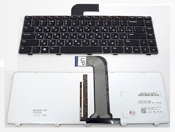 Клавиатура ноутбука Dell Inspiron 14R, 3520, 5420, 5520, L502X, M5040, M5050, N4110, N5050, N5040, Vostro 3550 черная, с подсветкой