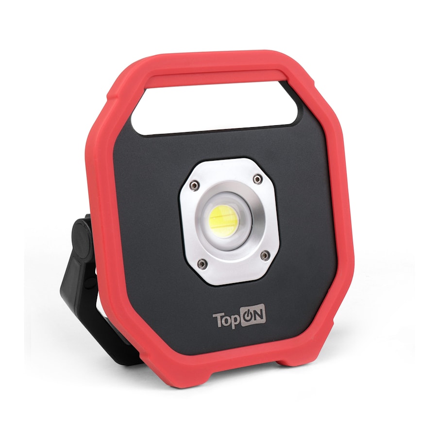 Мобильный светодиодный фонарь TopON TOP-MX1MG 10W COB LED 1100lm со встроенным аккумулятором 3.7V 4400mAh. Прорезиненный водозащищенный IPX4 корпус из