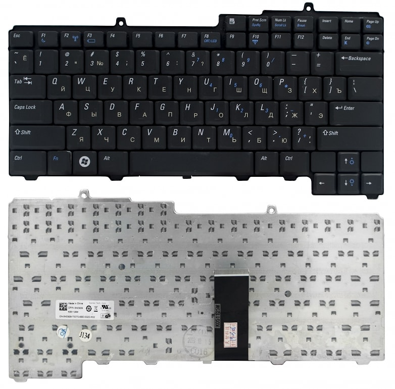 Клавиатура для ноутбука Dell Inspiron 1501, 6400, 9400, E1405 черная