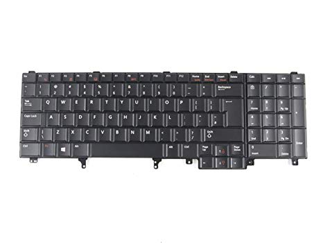 Клавиатура для ноутбука Dell Latitude E5520, E5530, E6520, E6530, E6540, M4600, M4700, M4800, M6600, M6700, M6800 черная, с поинтером  