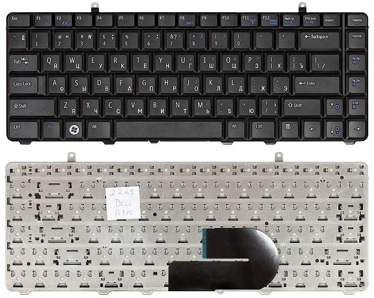 Клавиатура для ноутбука Dell Vostro A840, A860, 1015 черная