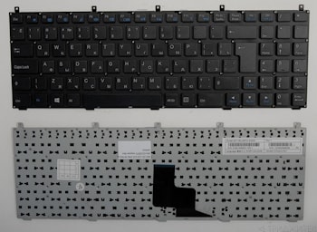 Клавиатура DNS 0123975, C4500, Clevo W765, MP-08J46SU-430 черная, без рамки