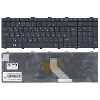 Клавиатура для ноутбука Fujitsu LIFEBOOK AH530, AH531, NH751 черная