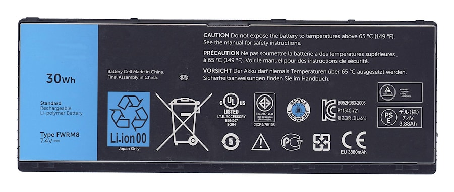 Аккумуляторная батарея (CT4V5, FWRM8, KY1TV) для DELL LATITUDE 10