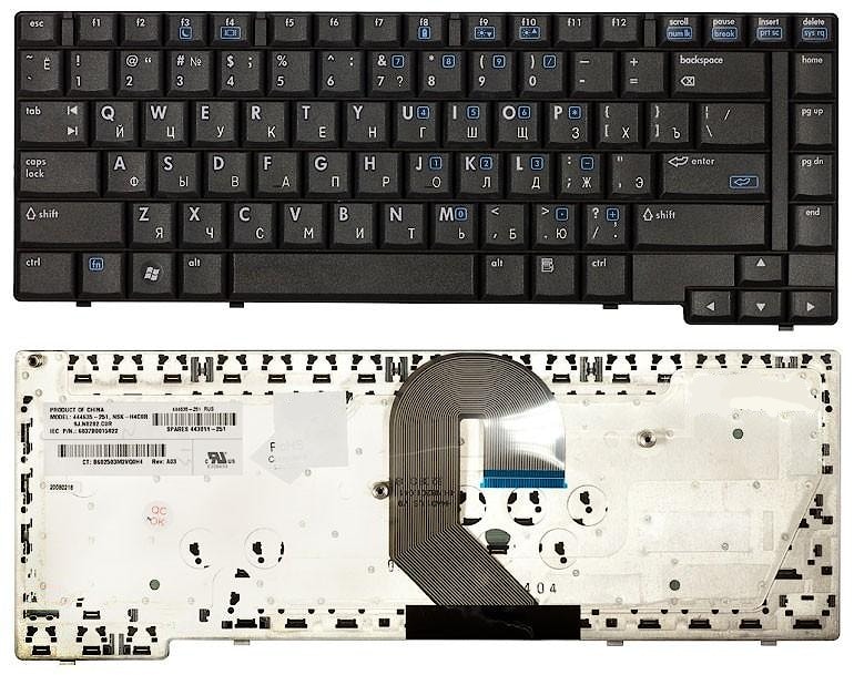 Клавиатура для ноутбука HP Compaq 6710b, 6715b черная