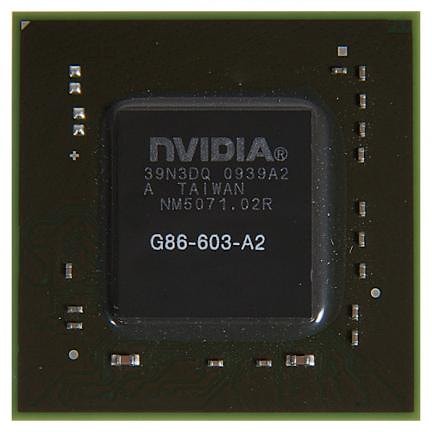 Видеочип nVidia GeForce 8400M GT, G86-603-A2, BGA (2010)
