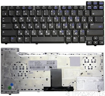 Клавиатура ноутбука HP Compaq nx7300, nx7400 черная