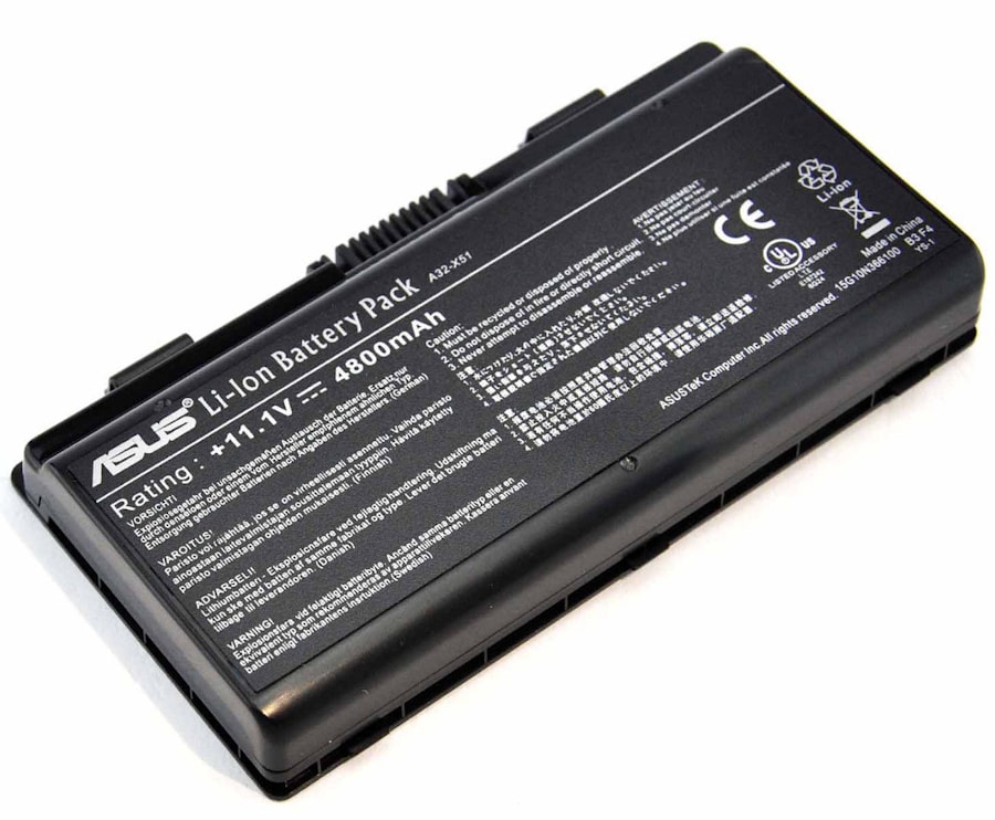 Аккумулятор Asus T12C, T12Er, T12Fg, T12Jg, T12Ug, X51H, X51L, X51R, X51RL, X58, X58C, X58L, X58Le, (A32-X51), 4400mAh, 11.1V, черный, ORG