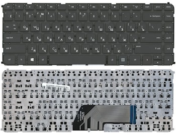 Клавиатура HP ENVY Ultrabook 6-1000 черная, без рамки