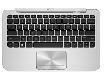 Клавиатура HP ENVY X2 черная, с серебряной верхней панелью