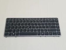Клавиатура для ноутбука HP Folio 1011, 1012, 1020 G1 / Elitebook X2 черная, с рамкой, с подсветкой