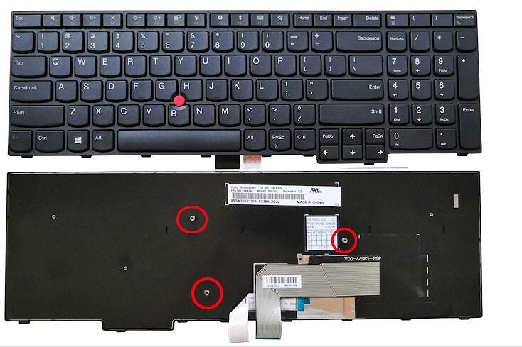 Клавиатура для ноутбука Asus BU201, BU403UA, BU403 черная, с джойстиком, с подсветкой
