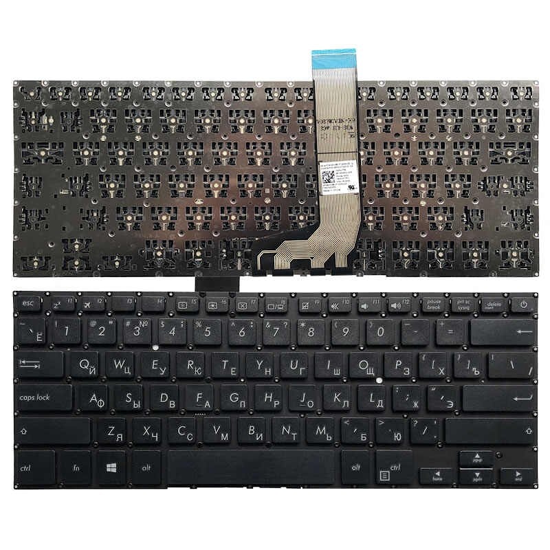 Клавиатура для ноутбука Asus X405, X405U, X405UA, X405UQ, X405UR, X405, X405U черная