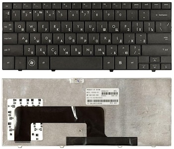 Клавиатура для ноутбука HP mini 700, 1000 черная, с гравировкой