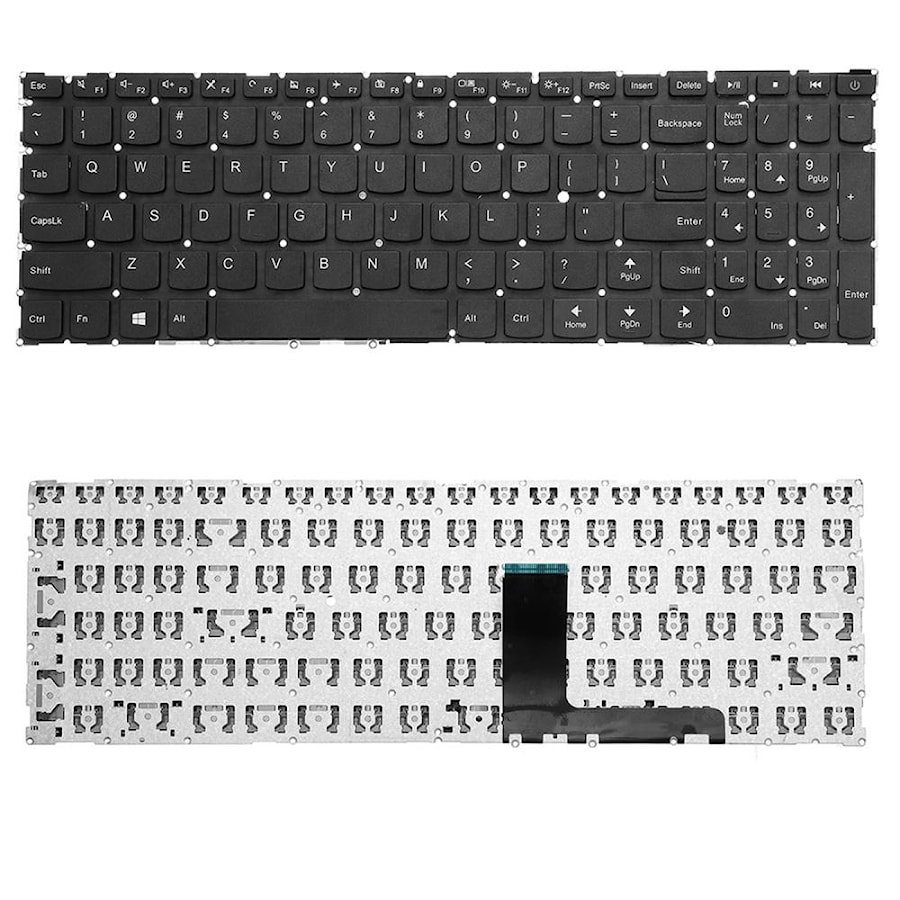 Клавиатура для ноутбука Lenovo IdeaPad 110-15, 110-15ACL, 110-15AST, 110-15IBR черная, ver.2