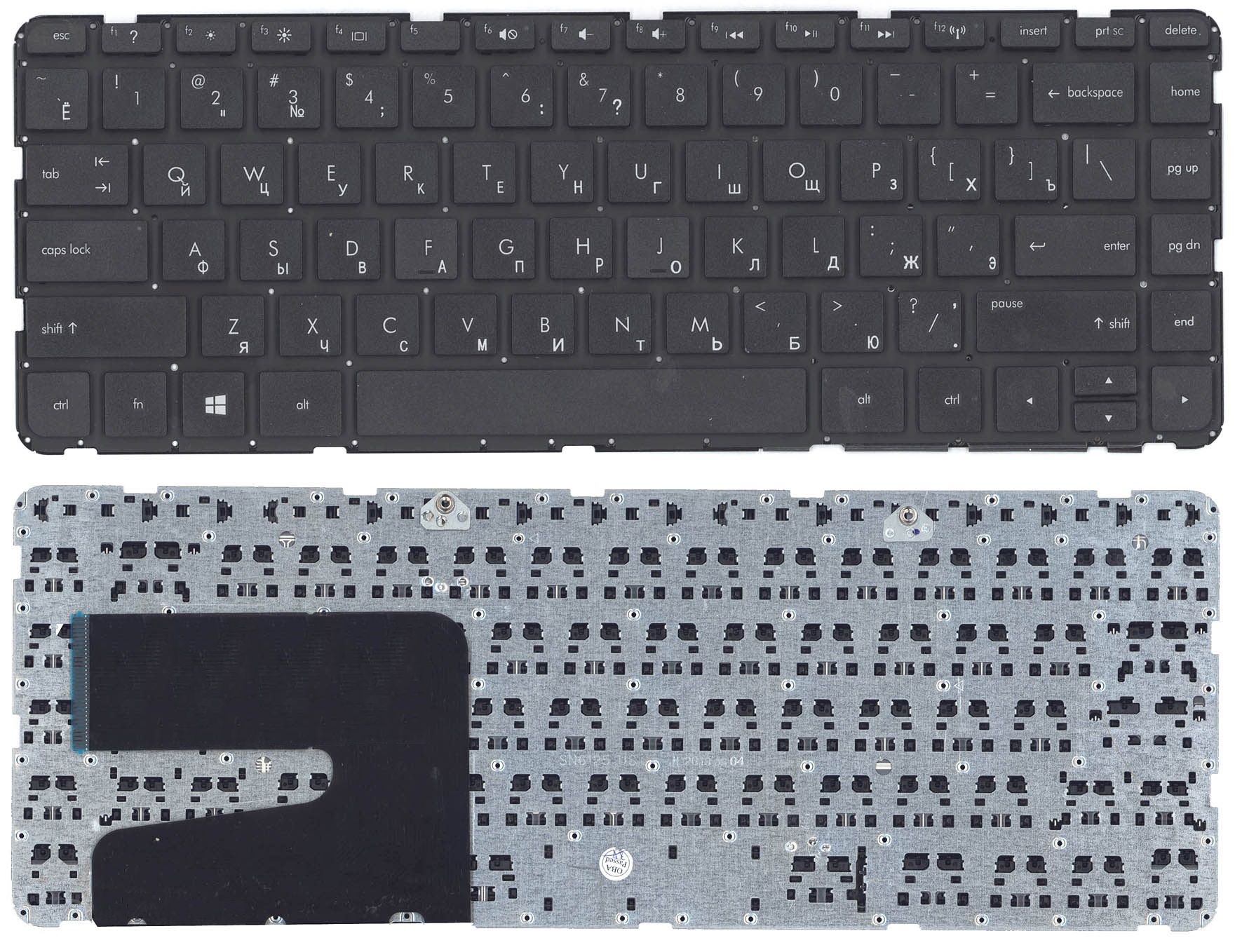 Клавиатура HP Pavilion 14-E, 14-E000, Win8, черная, без рамки  