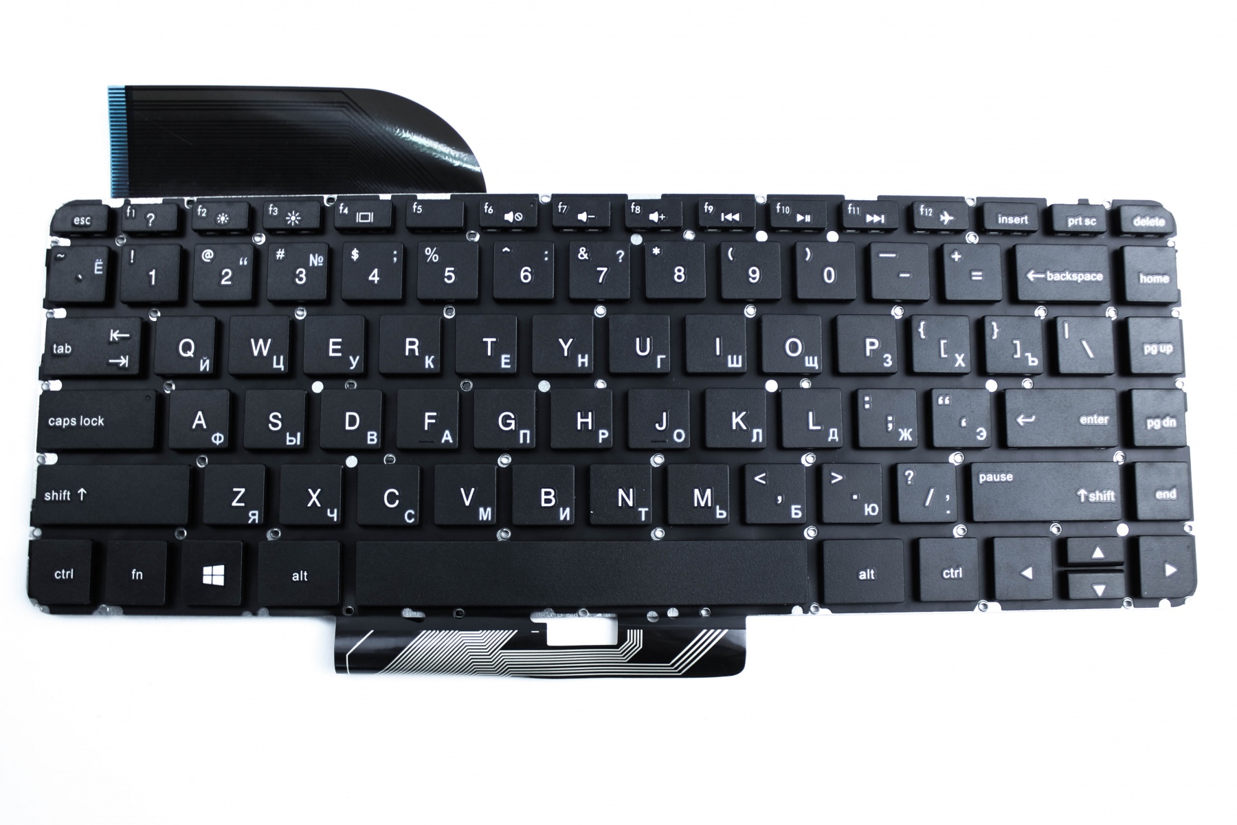Клавиатура HP Pavilion 14-V черная, без рамки  