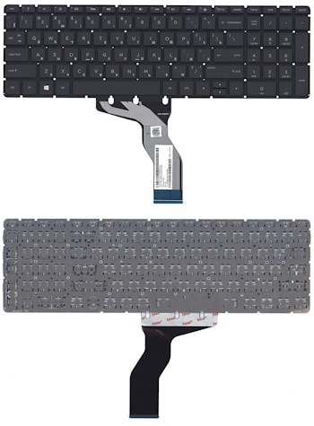 Клавиатура HP Pavilion 15-ab, 15-ab000, 15-ab100, 15-ab200, 15z-ab100 черная, без рамки