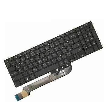 Клавиатура для ноутбука Dell Inspiron G3 15-3579, 15-7566 черная, без рамки, с голубой подсветкой