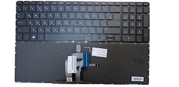 Клавиатура HP Pavilion 15-ay,15-ac,15-af, 250 G4, 255 G4 черная, без рамки, с подсветкой