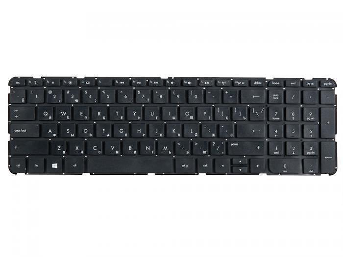 Клавиатура для ноутбука HP Pavilion SleekBook 15-d, черная, без рамки