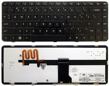 Клавиатура HP Pavilion dm4-1000, dv5-2000 черная, с подсветкой