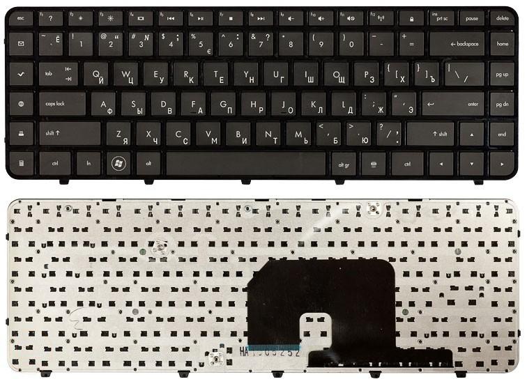 Клавиатура HP Pavilion DV6-3000 черная, с рамкой  